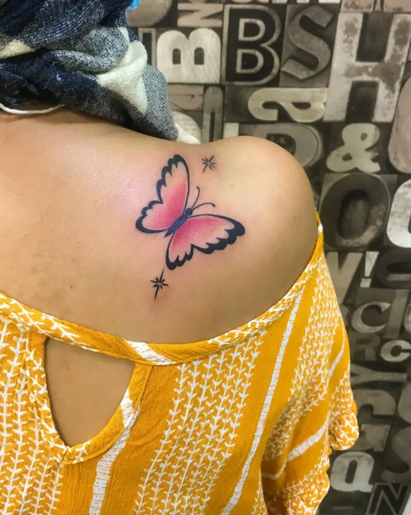 Bold Gradient Pop Butterfly