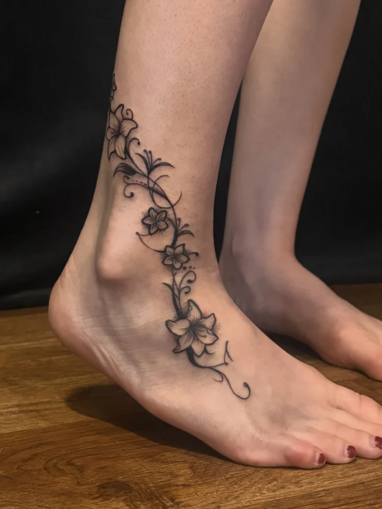 Delicate Trailing Floral Vine