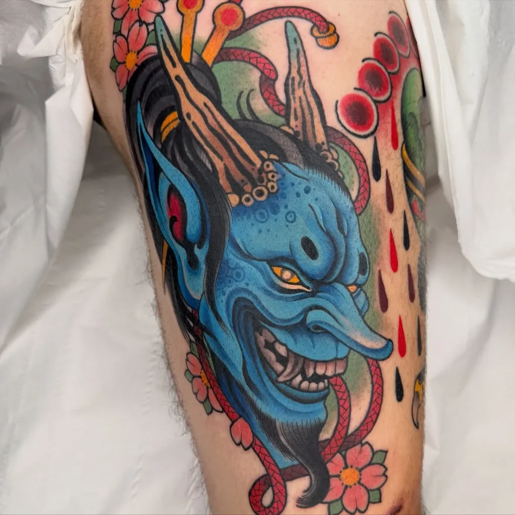 Electric Blue Hannya Tengu Fusion