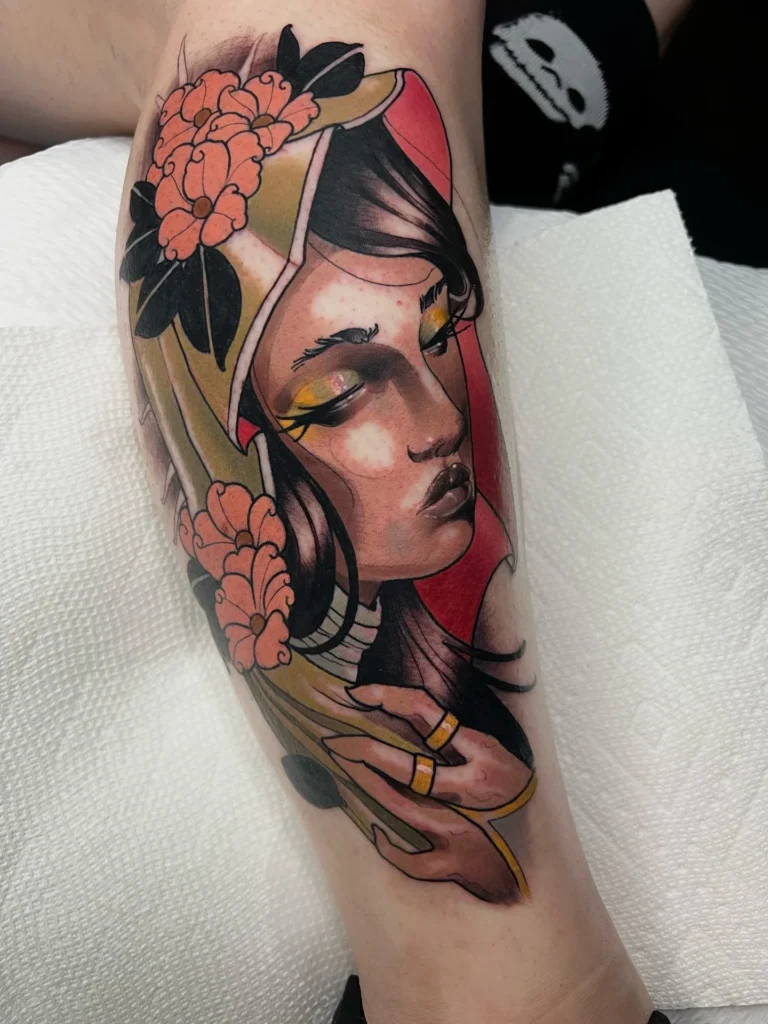 Ethereal Neo Traditional Lady Head