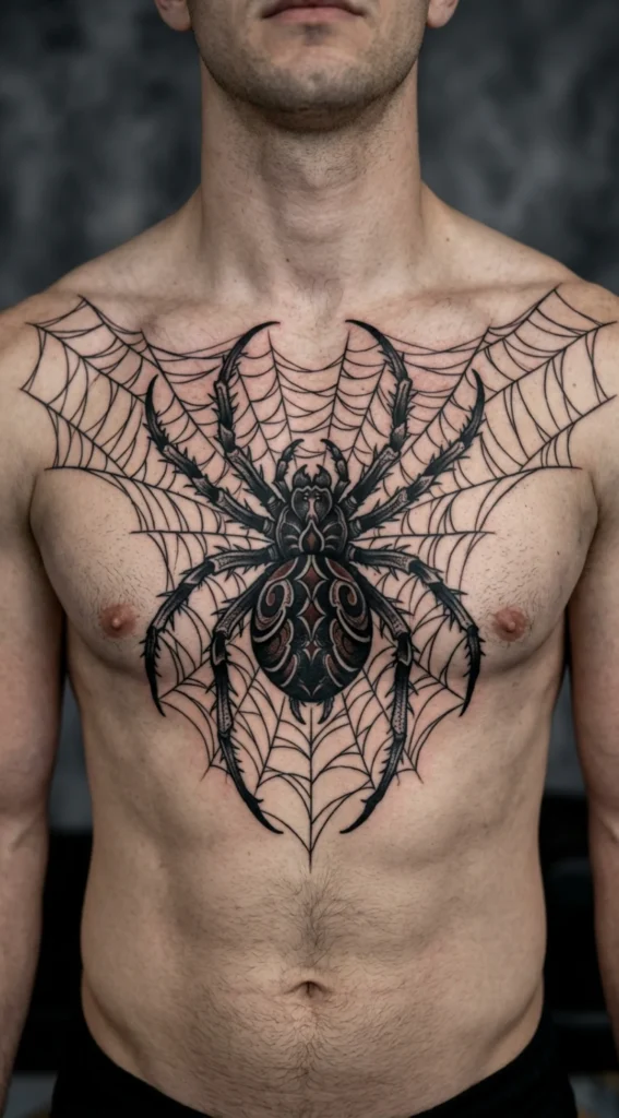 Gothic Spider Chest Piece