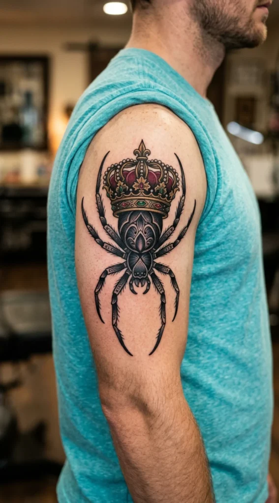 Gothic Spider With Crown