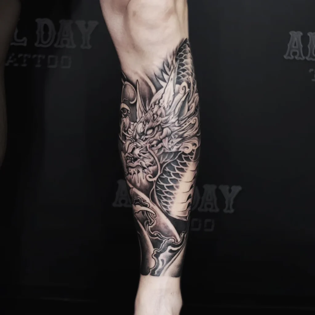 Japanese Dragon in Neo Traditional