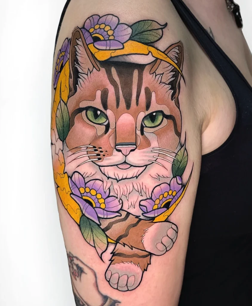 Neo Traditional Cat Portrait