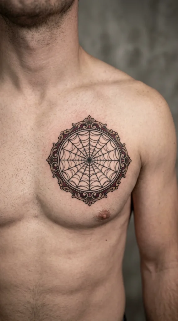 Neo Traditional Web Medallion