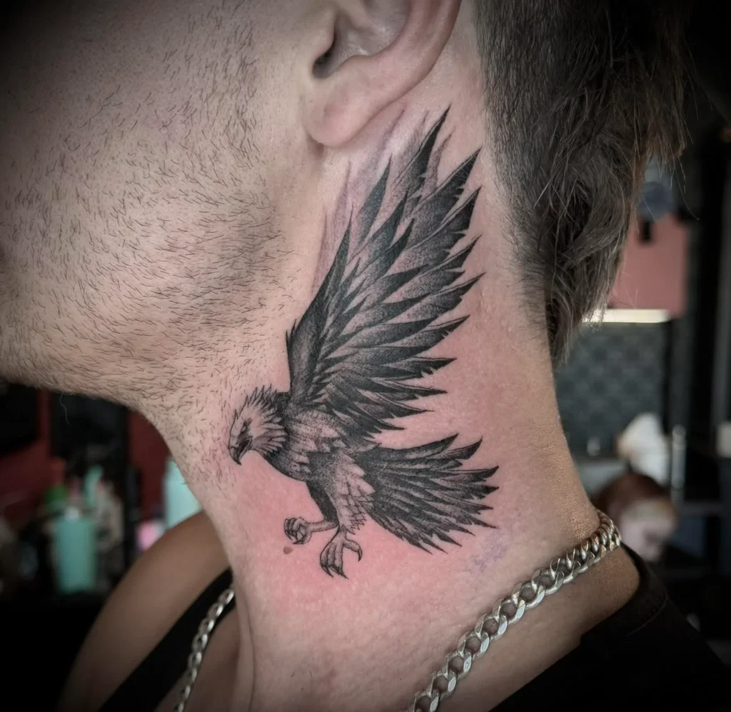 Soaring Eagle in Blackwork