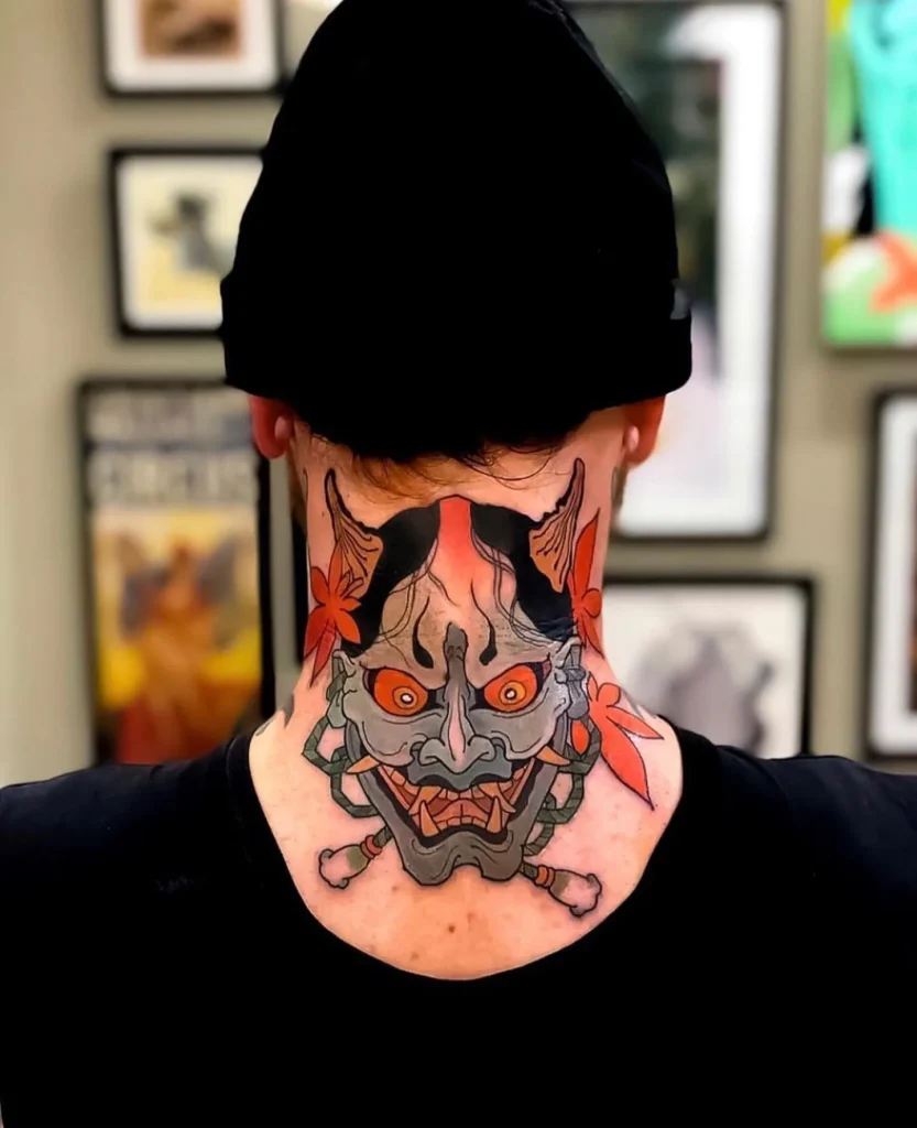 Symmetric Hannya Mask Neck Piece