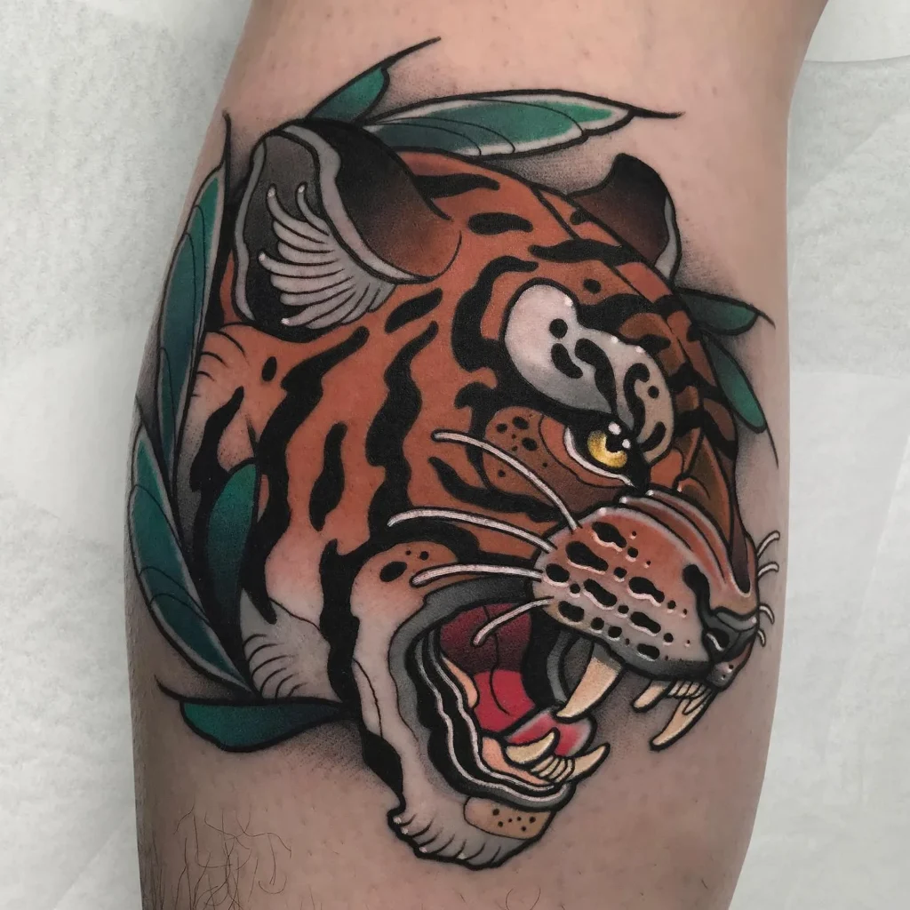 The Emerald Jungle Profile Tiger Tattoo