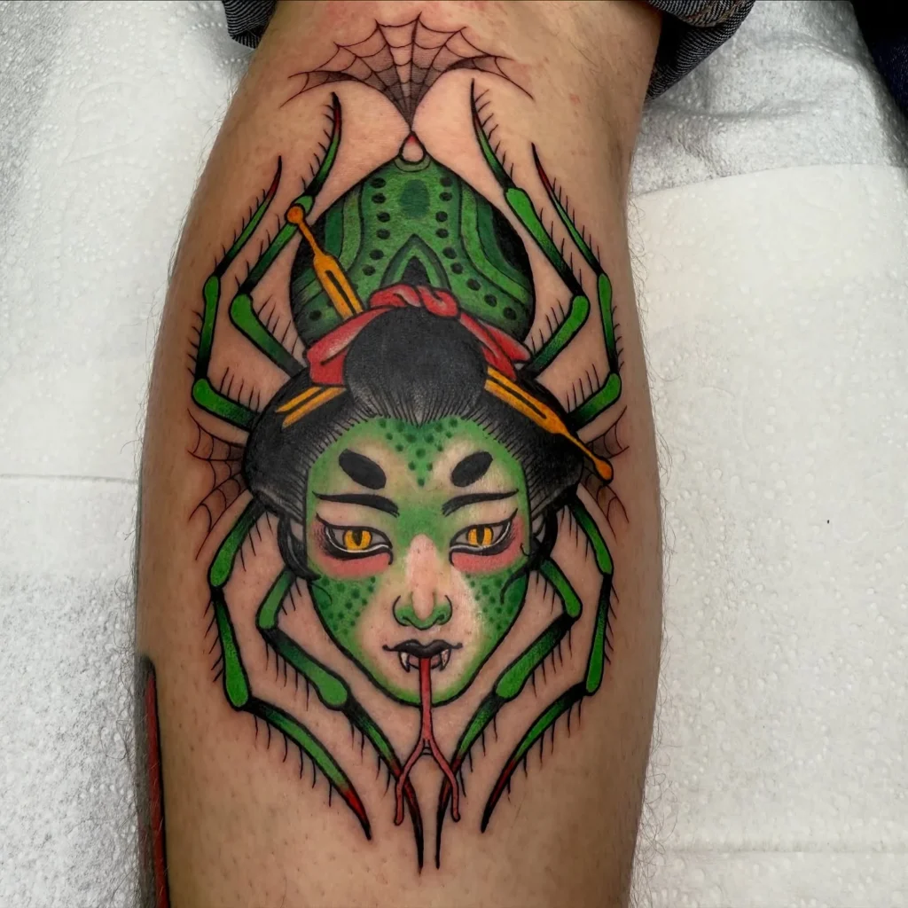 The Jorogumo Spider-Woman Tattoo