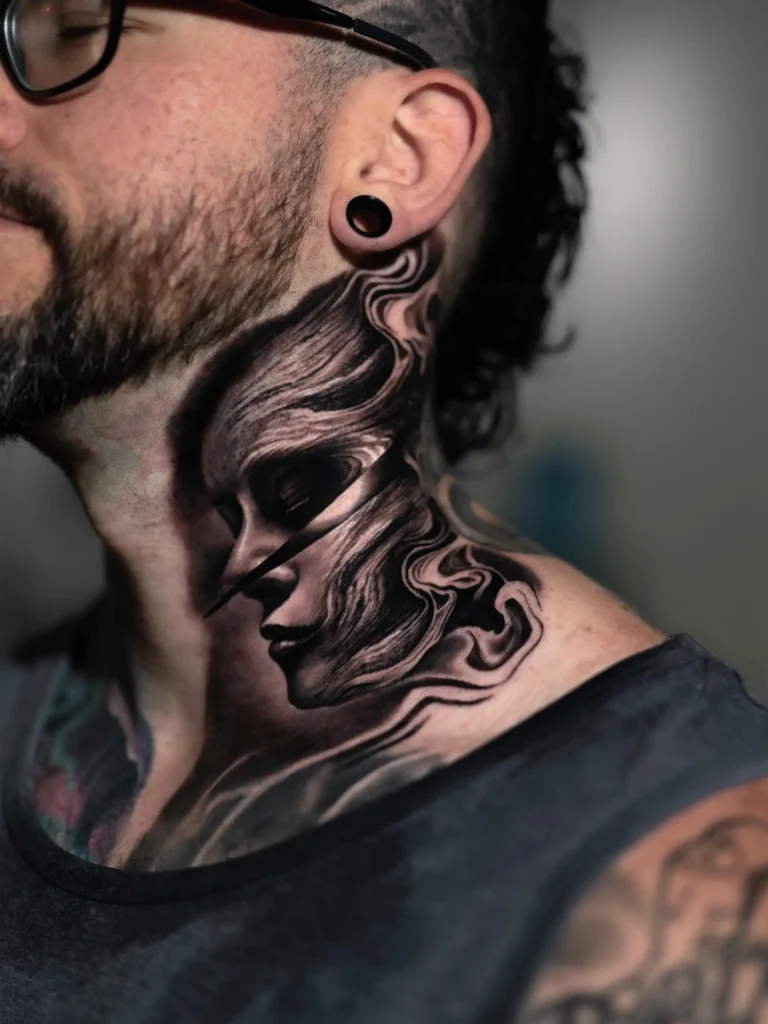 Surrealist Smoke Portrait