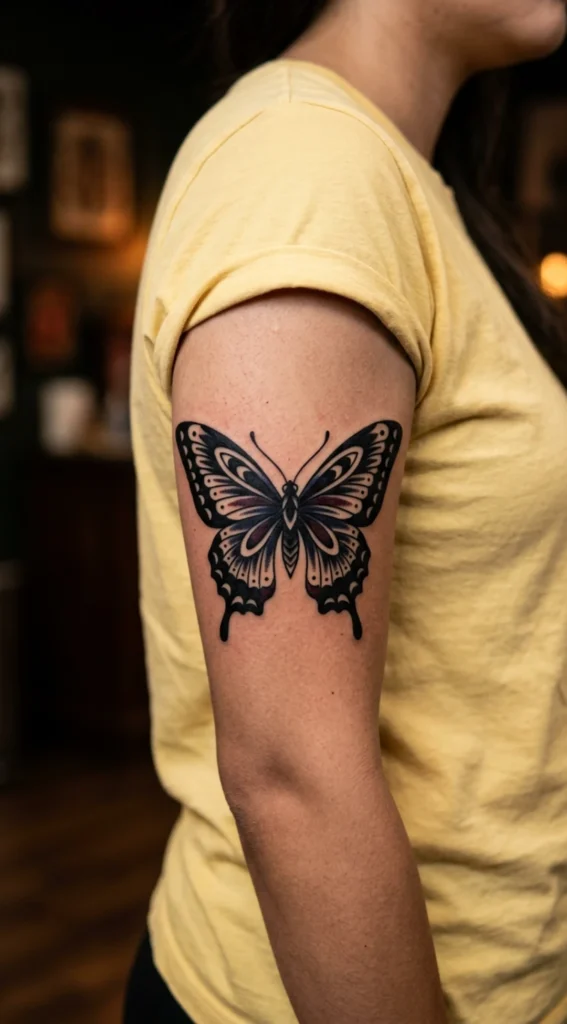 Blackwork Butterfly Stencil