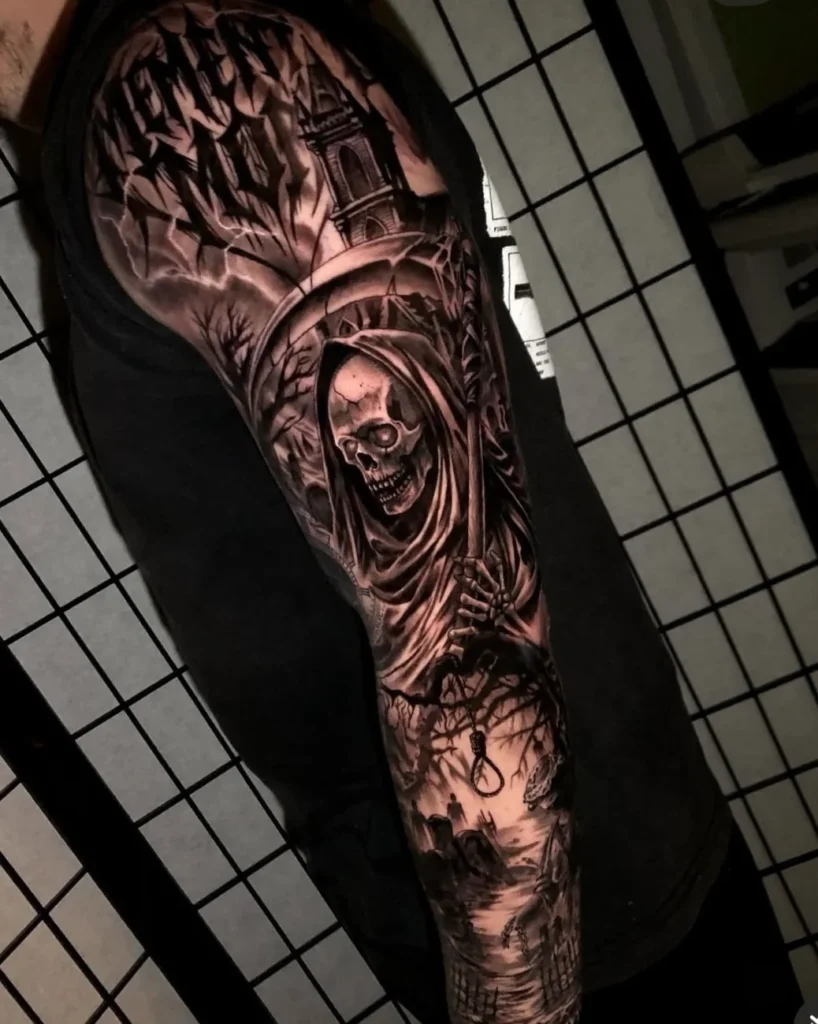 Dark Realism Grim Reaper Sleeve