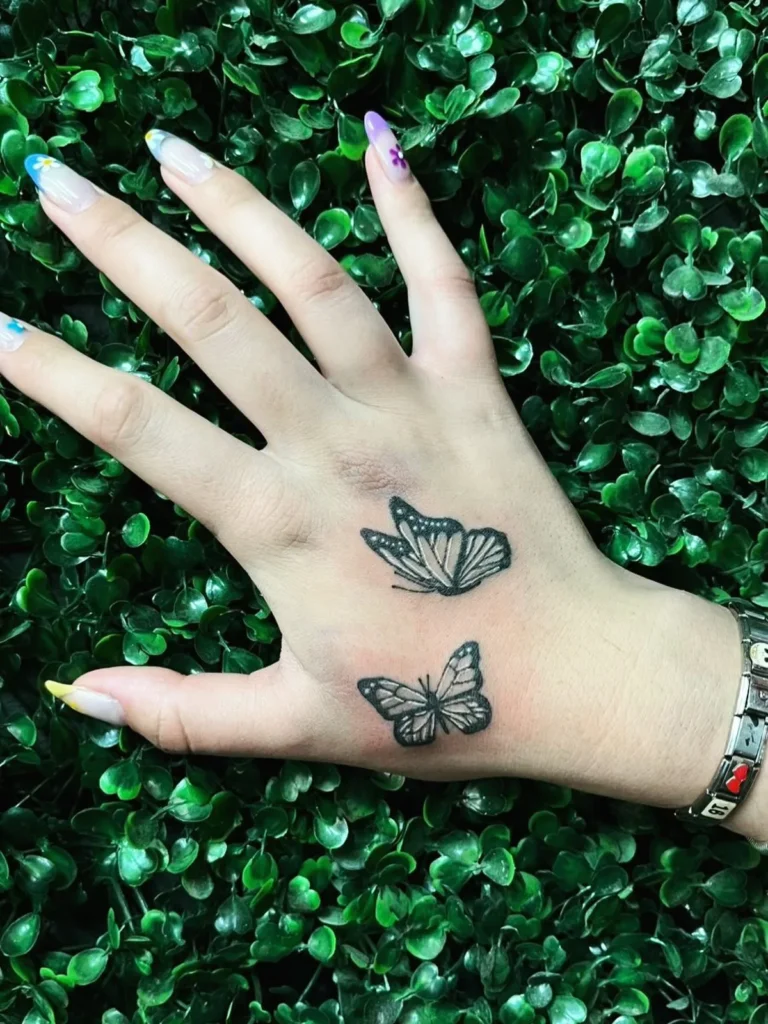 Dual Perspective Side Profile Butterflies