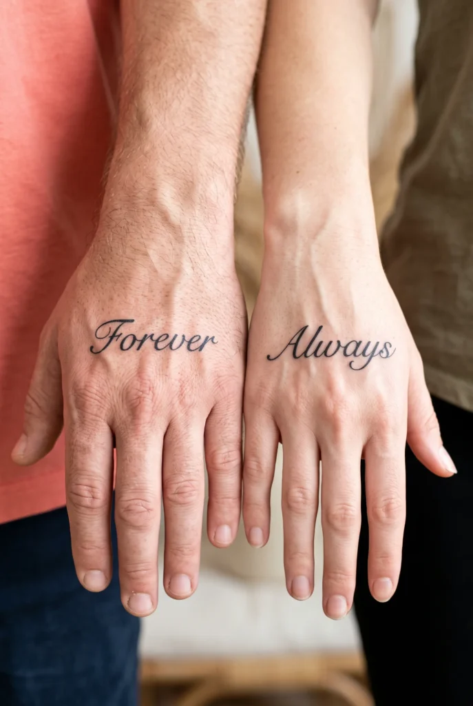 Forever and Always Lettering