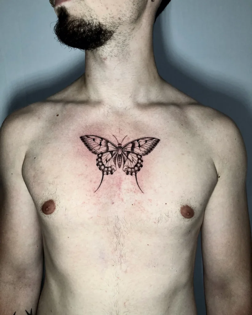 Gothic Swallowtail Sternum Piece