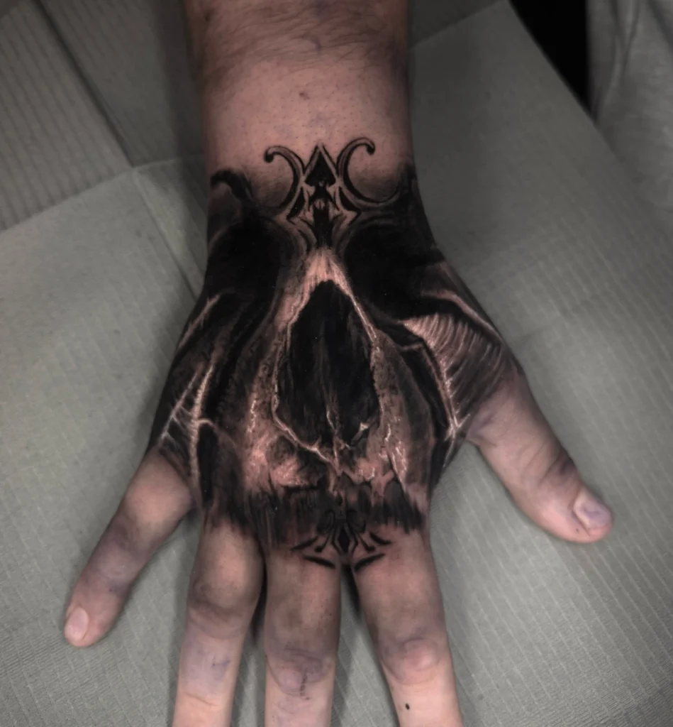 High Contrast Gothic Skull Realism