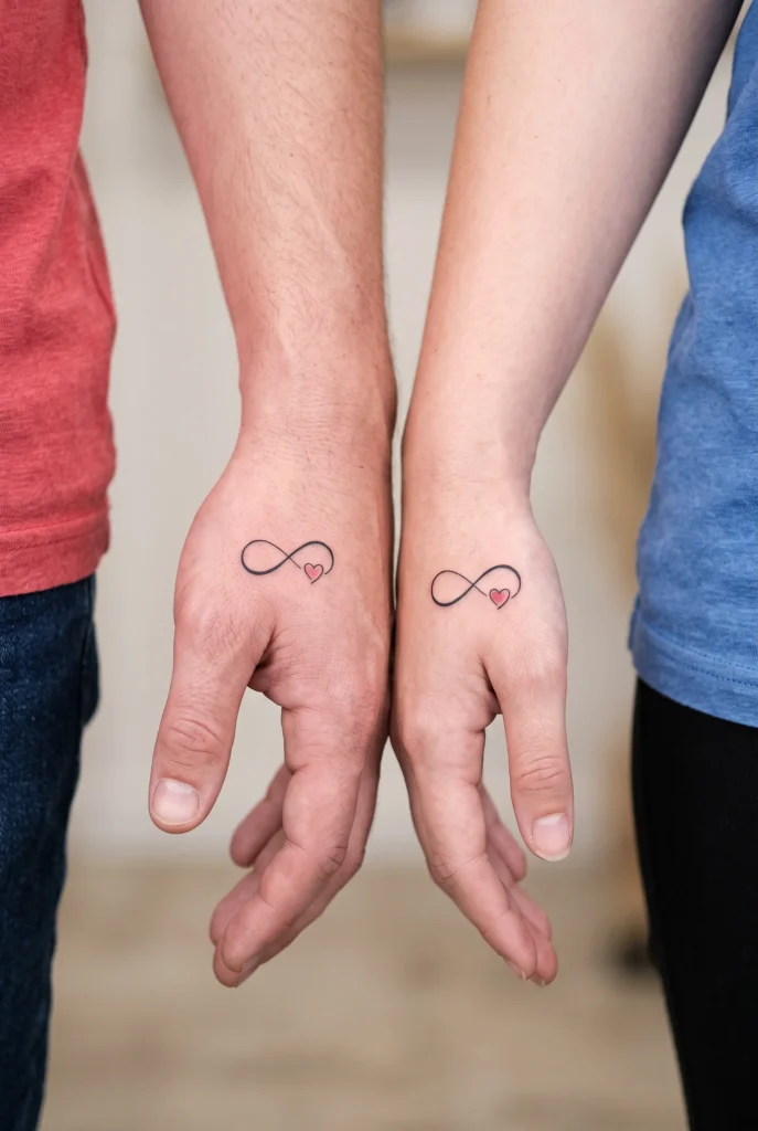 Infinity Symbol with Hearts