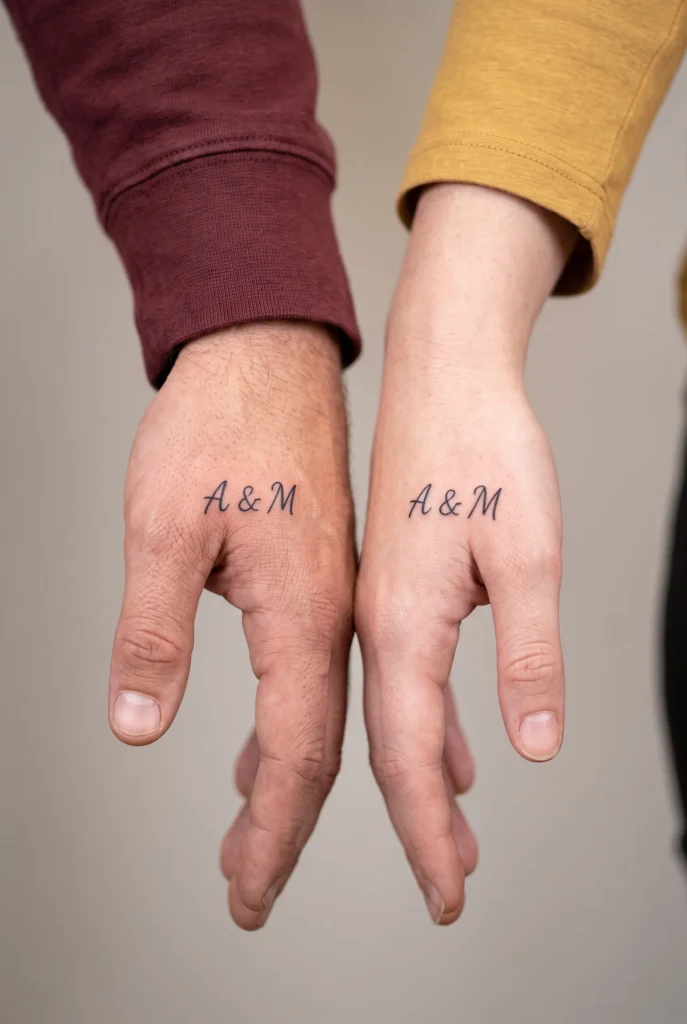 Matching Initial Tattoos