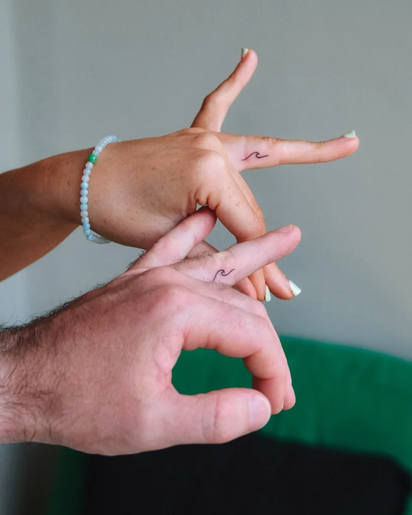 Matching Wave Tattoos