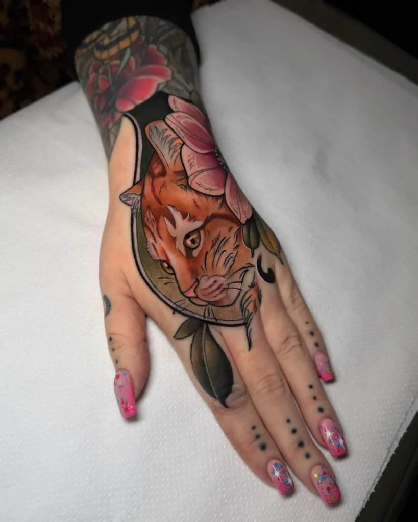 Neo-Traditional Feline Portrait