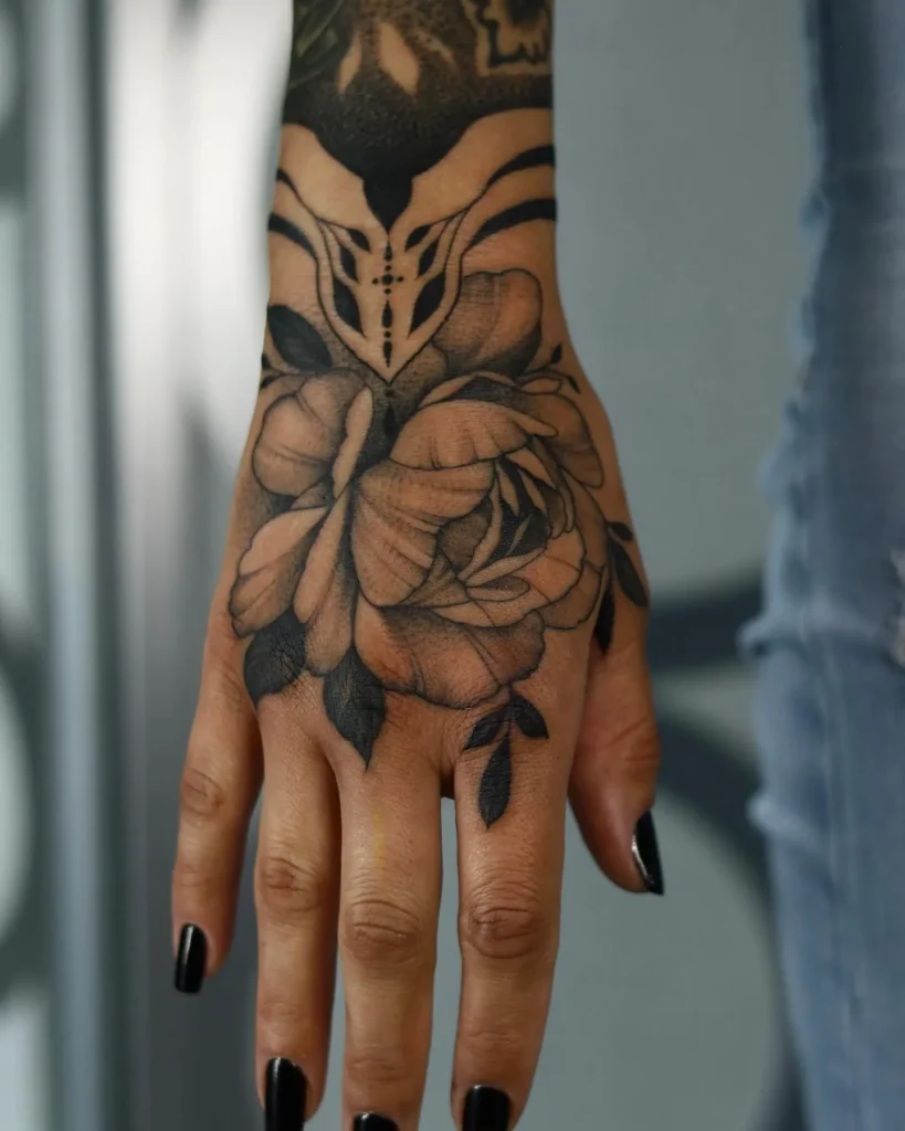 Peony with Bold Ornamental Contrast