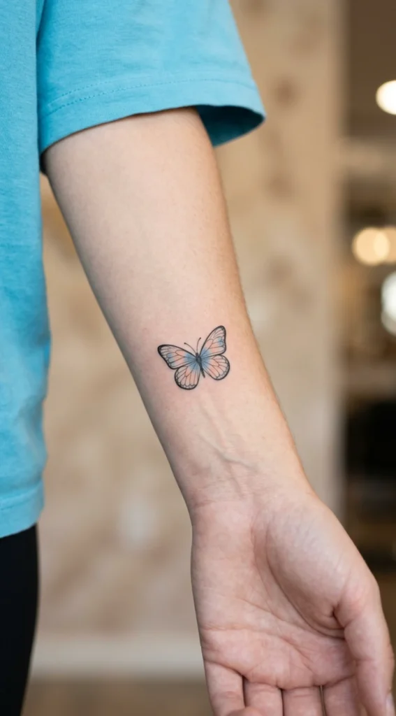 Small Wing Stencil Butterfly
