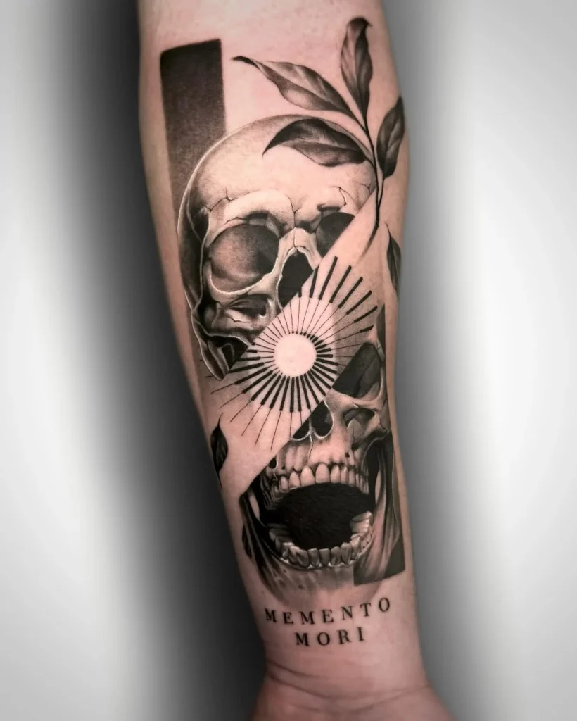 Split Skull and High Contrast Realism