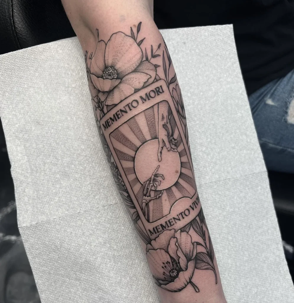 Tarot Inspired Dual Existence Tattoo