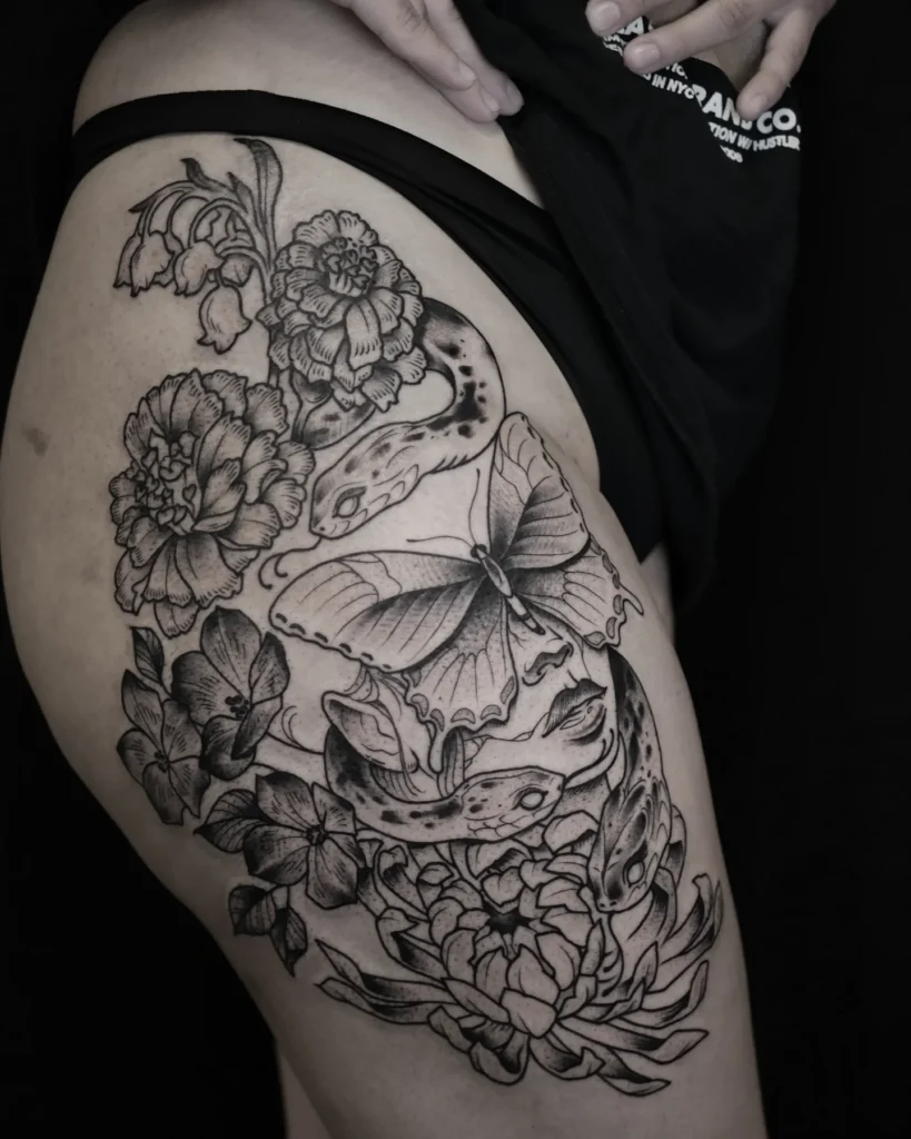 The Medusa Inspired Floral Composition