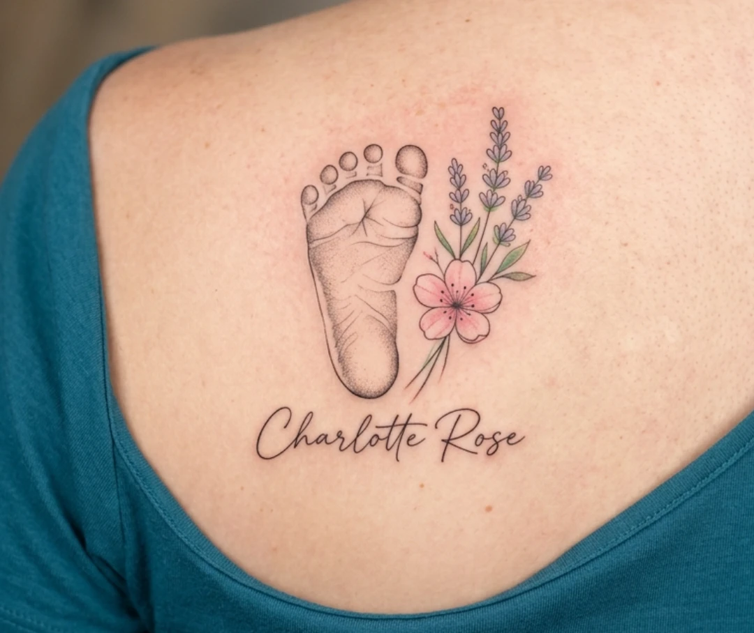 Baby Footprint Tattoo Ideas