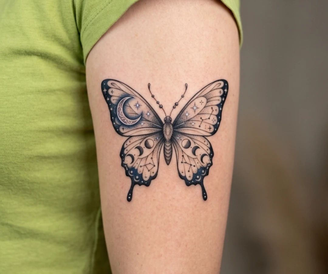 Butterfly Stencil Tattoo Designs