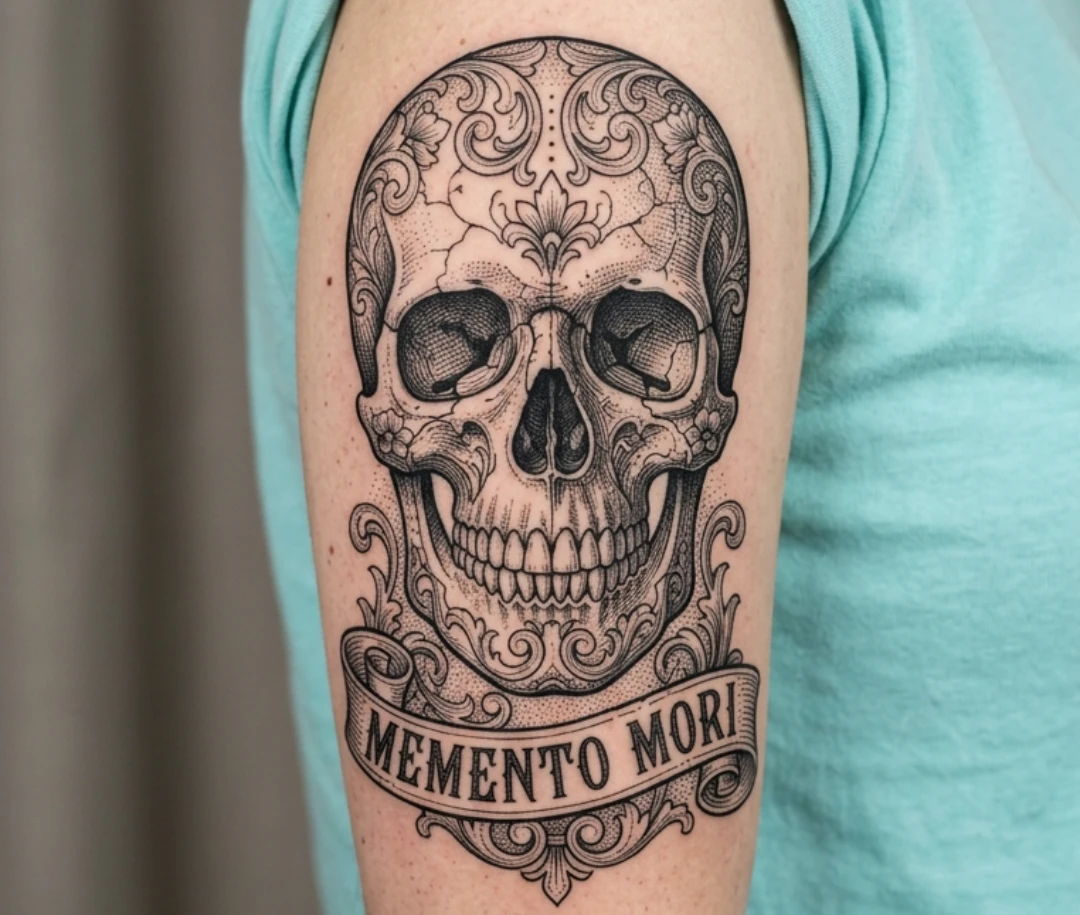 Skull Memento Mori Tattoo Ideas
